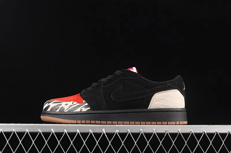 All categories Air Jordan Jordan series basketball shoes Air Jordan 1 Low Air Jordan 1 Low "Carnivore" AJ1 Joe 1 carnivore theme black and red low-top cultural sneakers DN3400-001